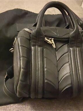 Alexander Wang Black Quilted Leather Rocco bag Shoulder Bag with dust bag